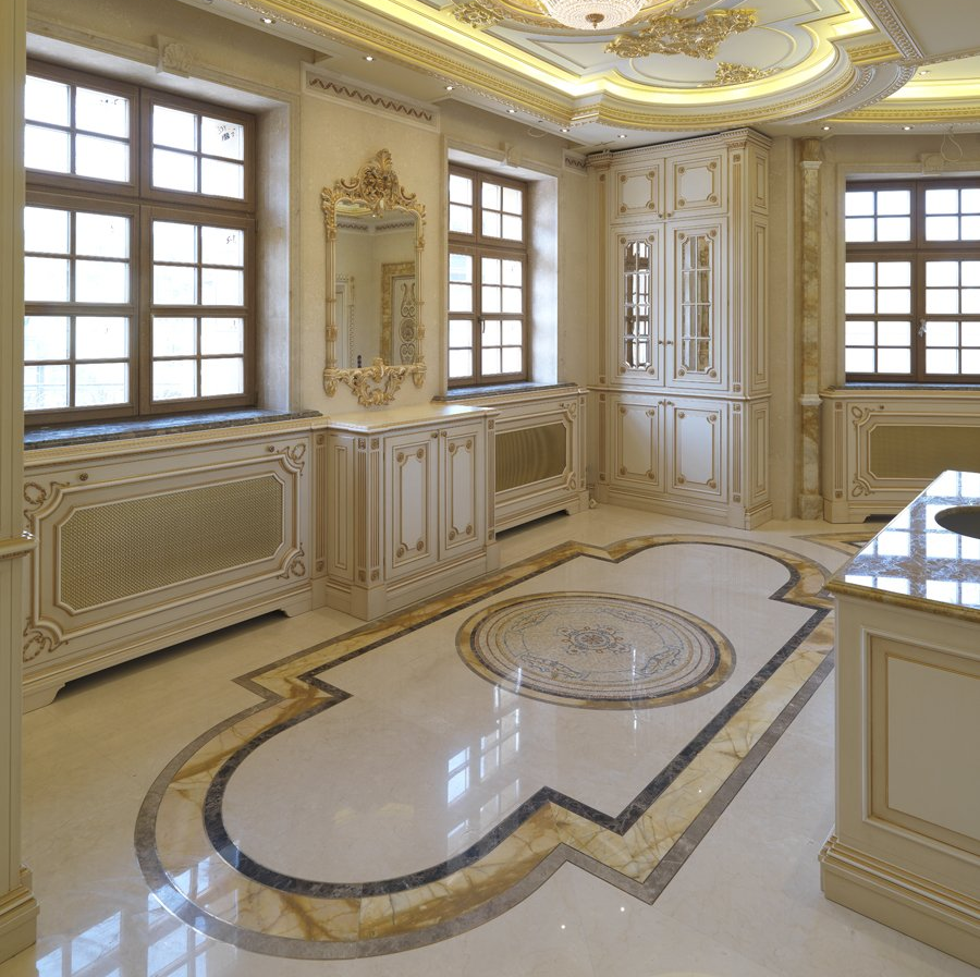 Residential interiors - marble and stone installation