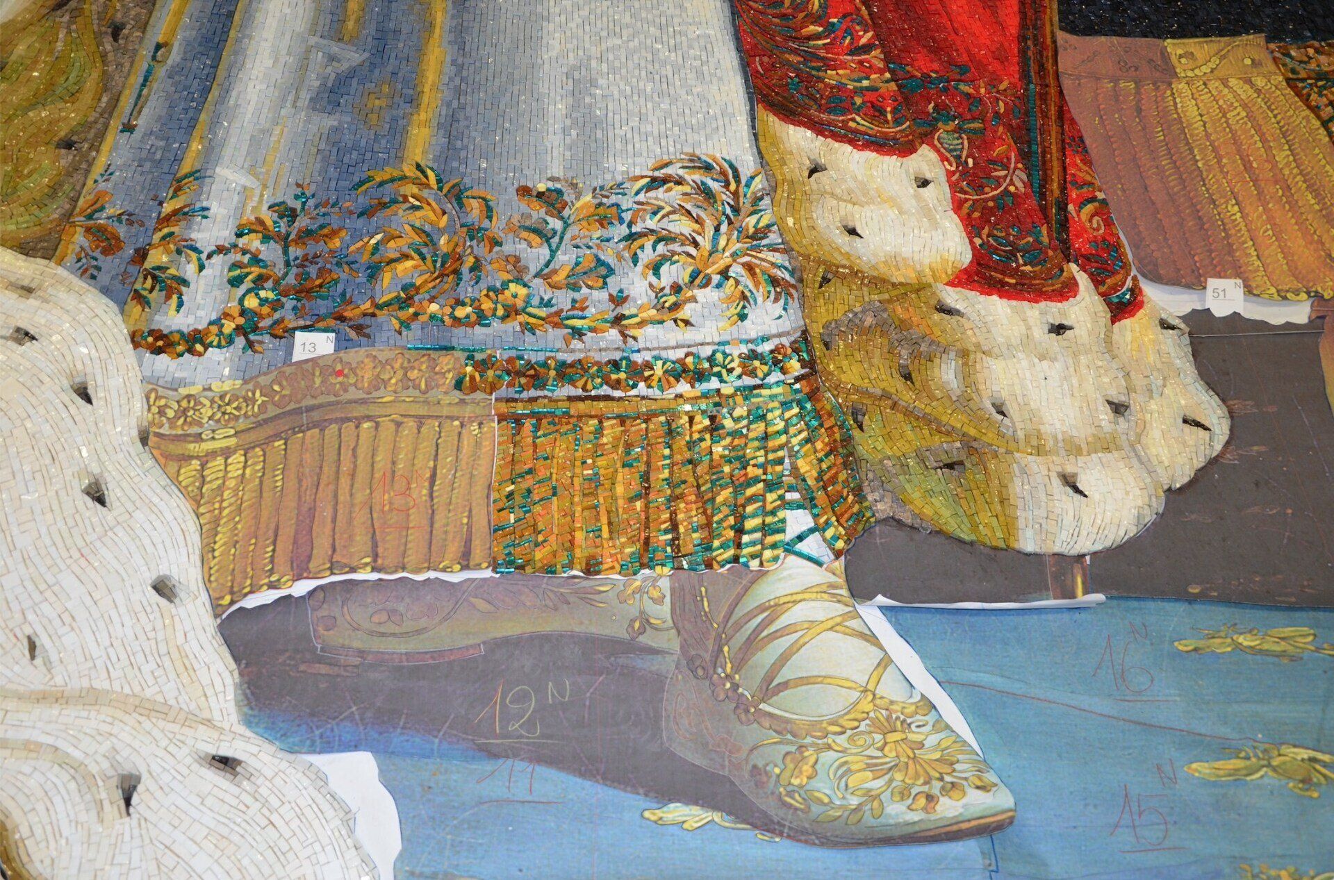 Dolce & Gabbana showroom Paris - Napoleon mosaic detail