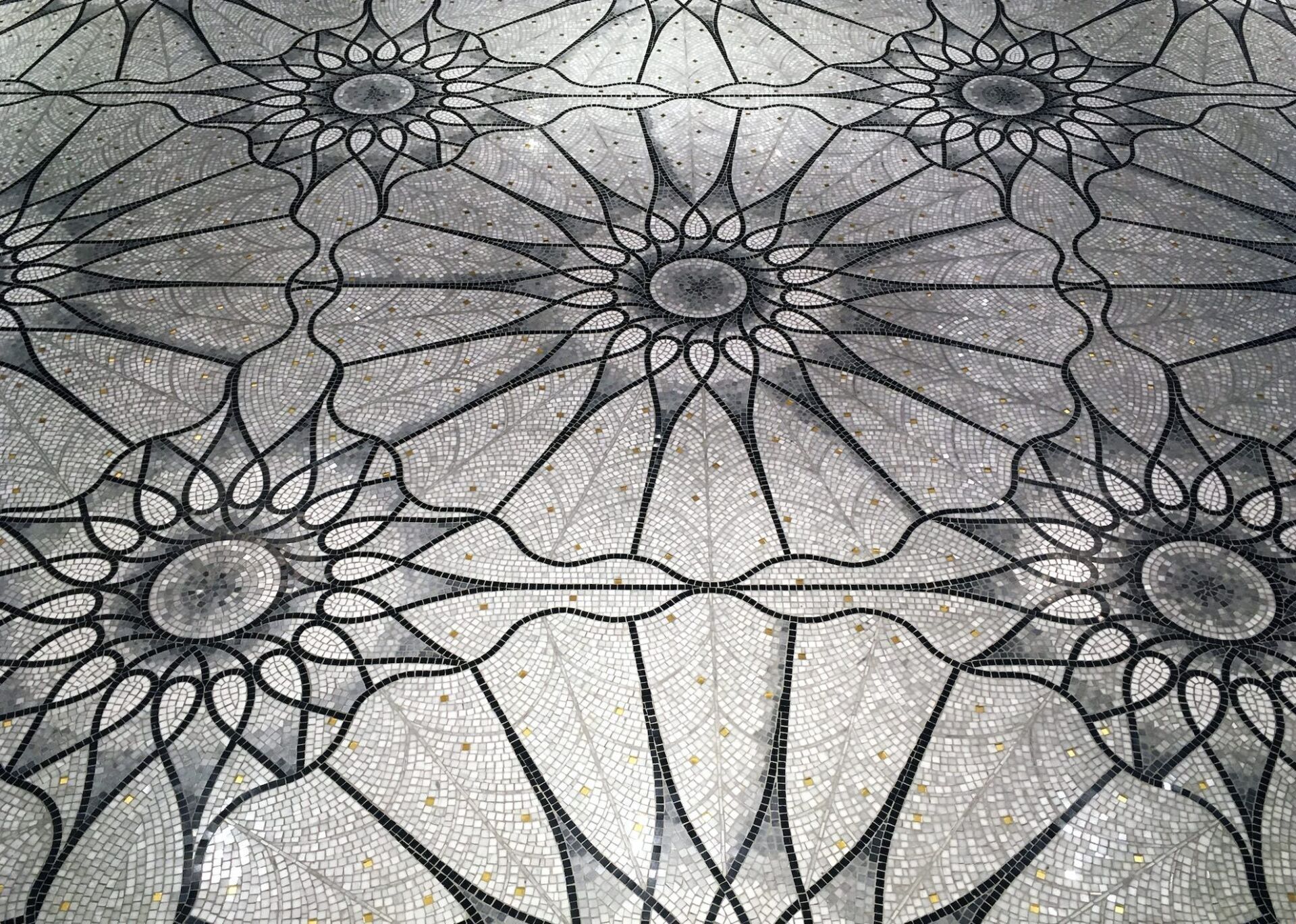 Hotel de Paris entrance mosaic detail