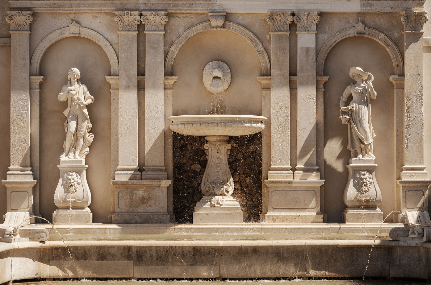 Public space- marble and natural stone