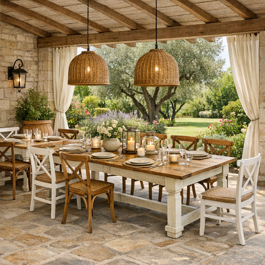 Tables, chaises et éléments de décoration fabriqués en Chine pour l’aménagement intérieur et extérieur de maisons, hôtels et bungalows. Auditcomin
