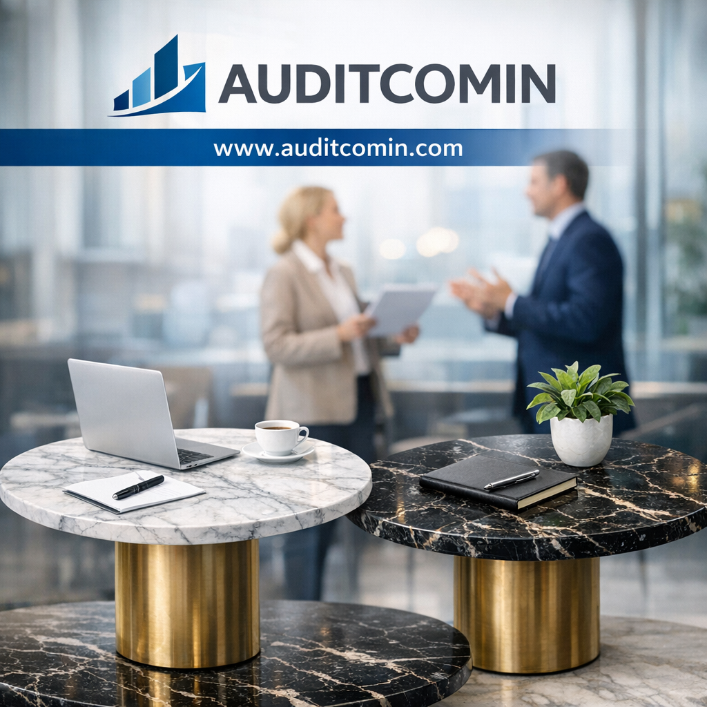 Tables en marbre haut de gamme fabriquées en Chine, avec finitions premium pour hôtels, restaurants et résidences. Auditcomin