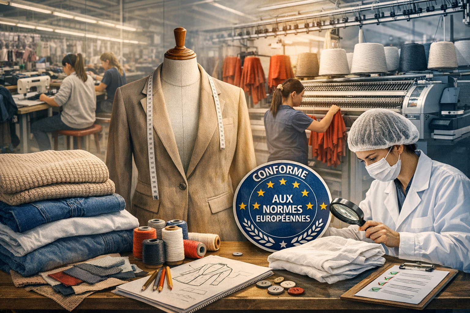 Fabrication en Chine de tous types de vêtements : textile, confection, tricotage et pièces techniques pour marques et distributeurs. Auditcomin