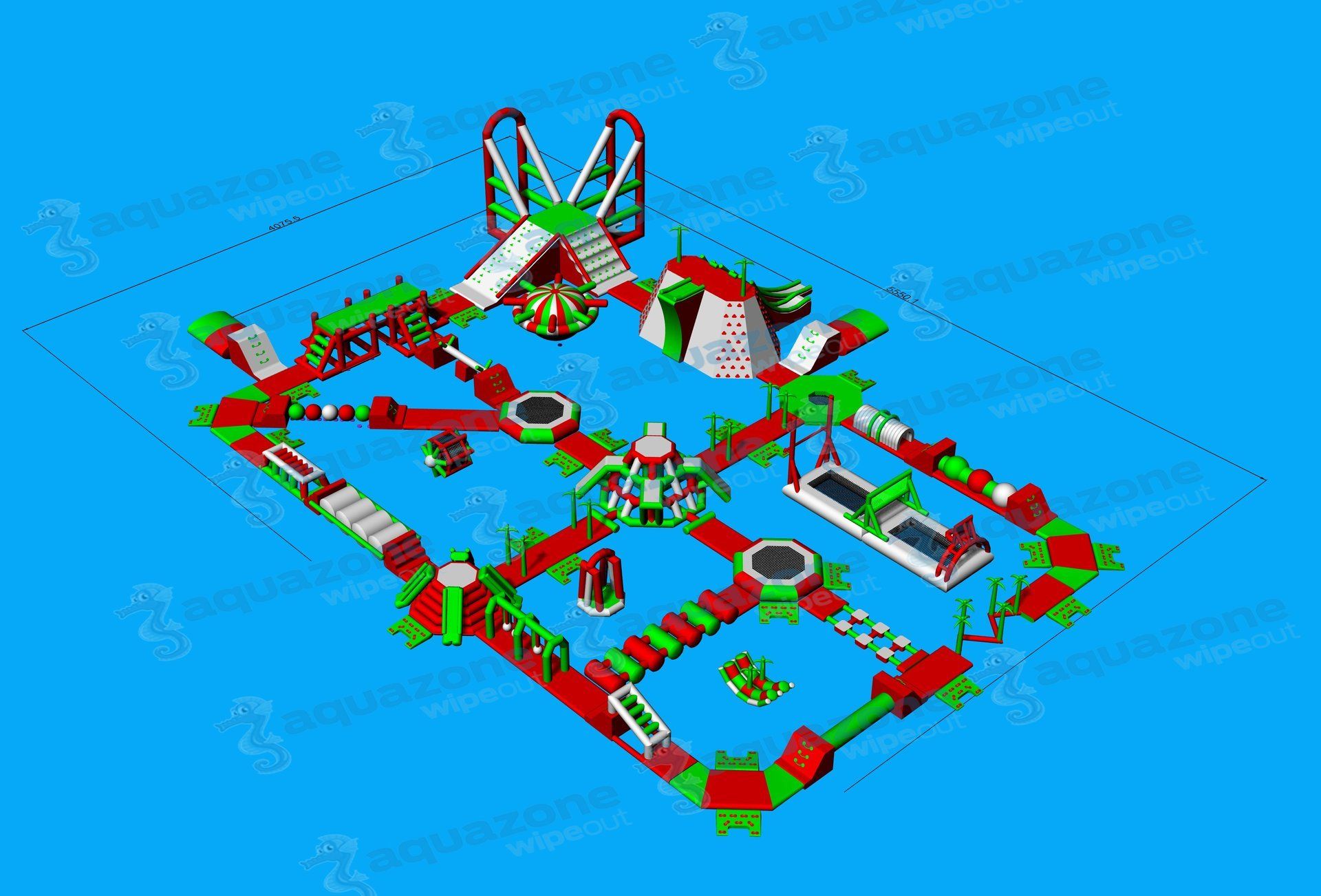 aquazone parc aquatique gonflable