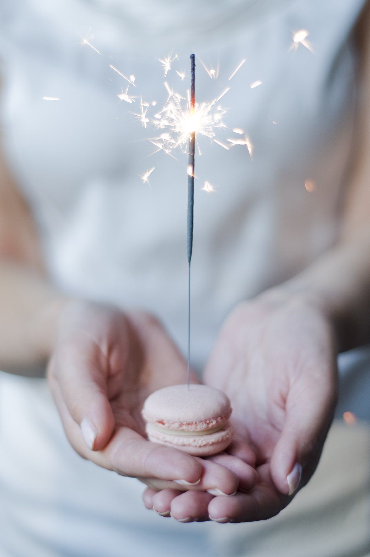 vergoldete Macarons