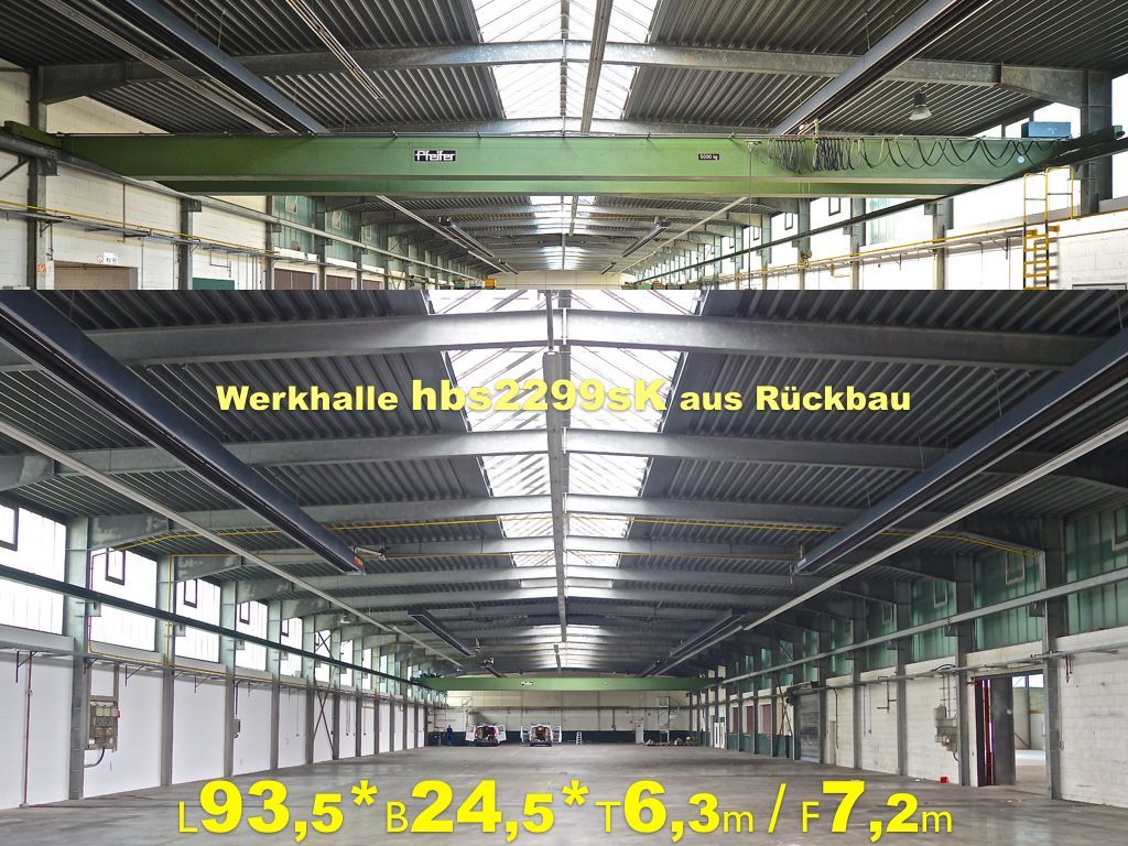 Verkaufe ein robustes professionell demontiertes Stahlhallen-Tragwerk ab Zwischenlager