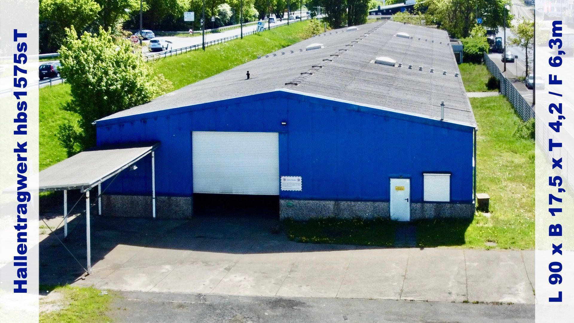 Gebrauchtes Hallentragwerk hbs1575sT: ca. 90 m x 17,5 m abzubauen