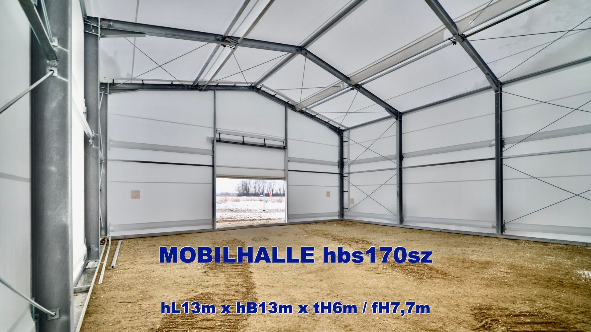 ZMiethalle Sofort verfügbare Schnellbauhalle