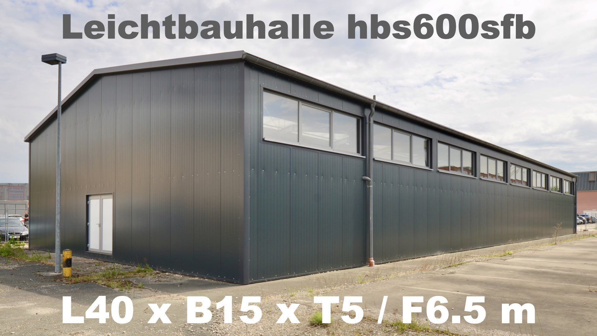 Neuwertige Fertighalle abzutragen Leichtbauhalle, Schnellbauhalle zur Demontage