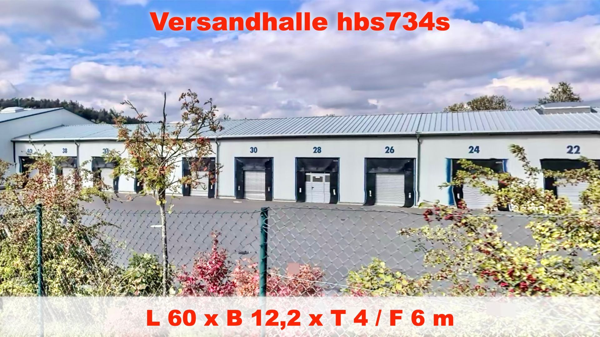 Ehemalige Paket- Sortierhalle/ Versandhalle - ideal als Fahrzeuggarage