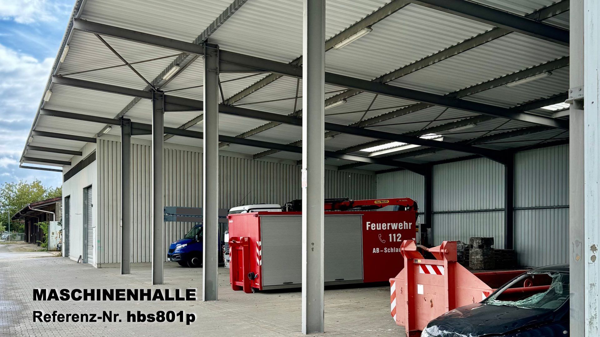 Bestandshalle abzubauen Gebrauchte Stahlhalle 48x20x7m, (Referenz-Nr. hbs801p) aus Abbruch