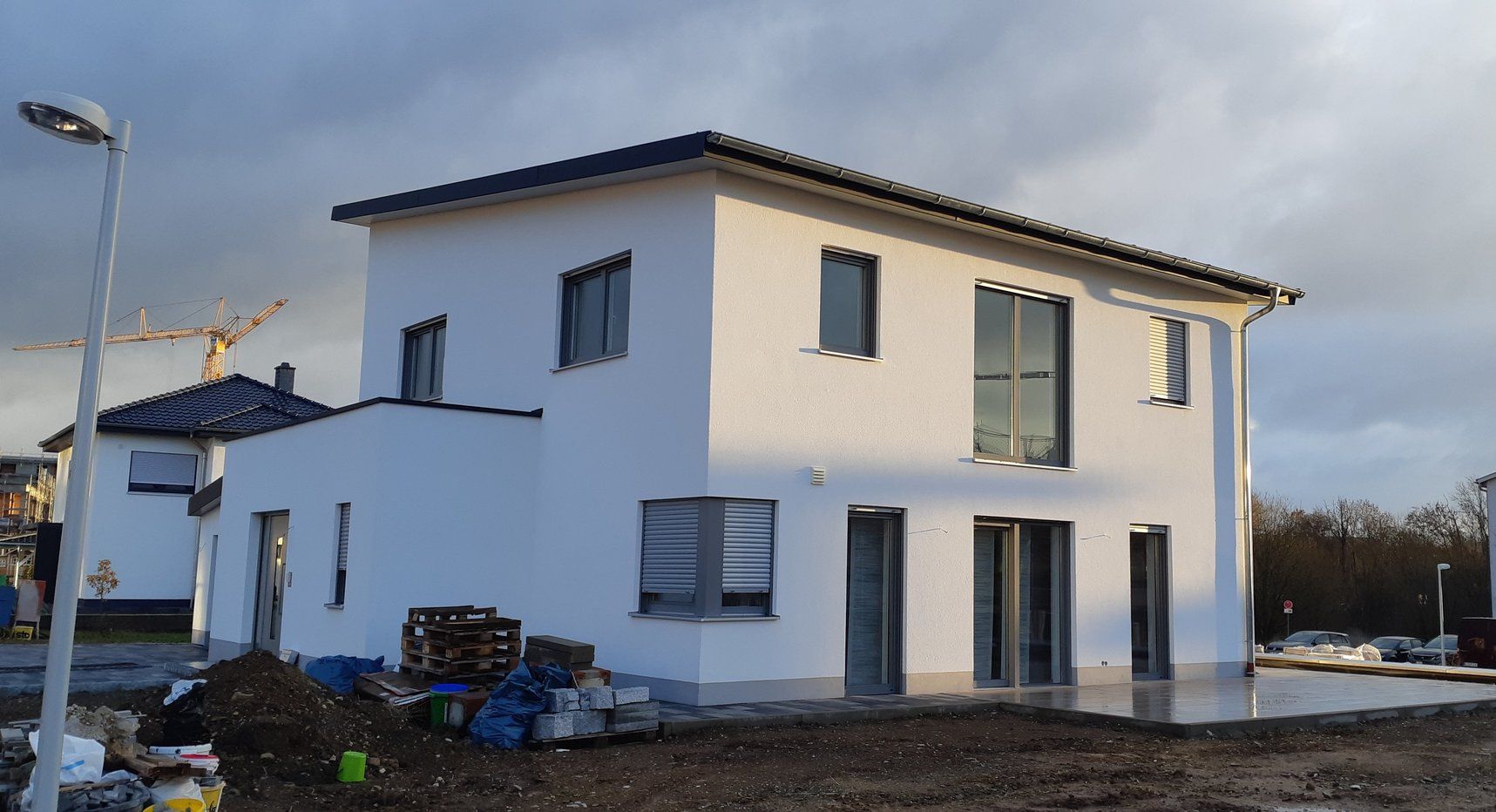 Einfamilienhaus ohne Keller mit Doppelgarage