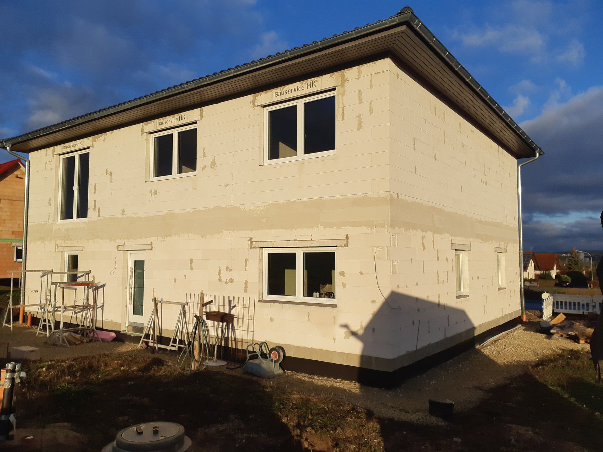 Einfamilienhaus ohne Keller Rohbau mit integrierter Garage