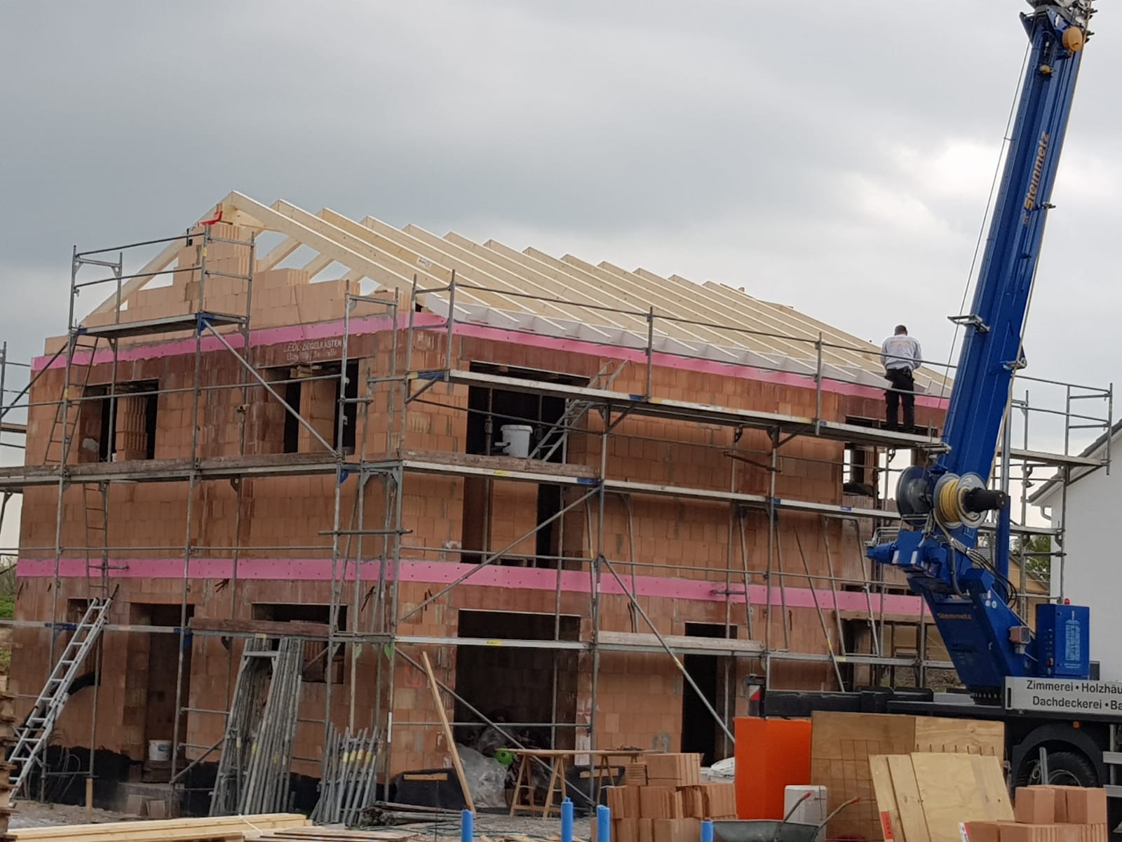 Einfamilienhaus ohne Keller Rohbau