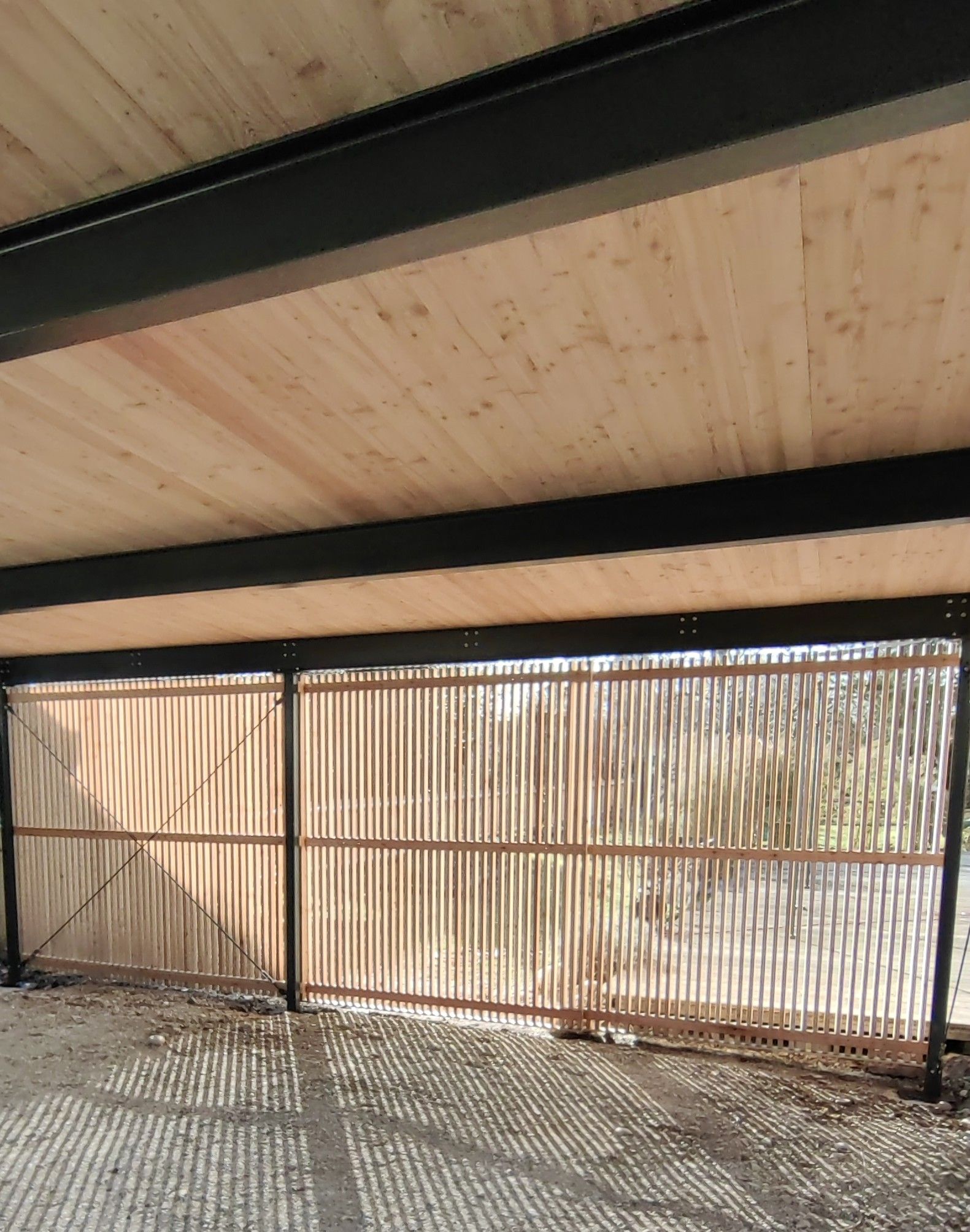 Individueller Carport Holz Stahl Zimmerei