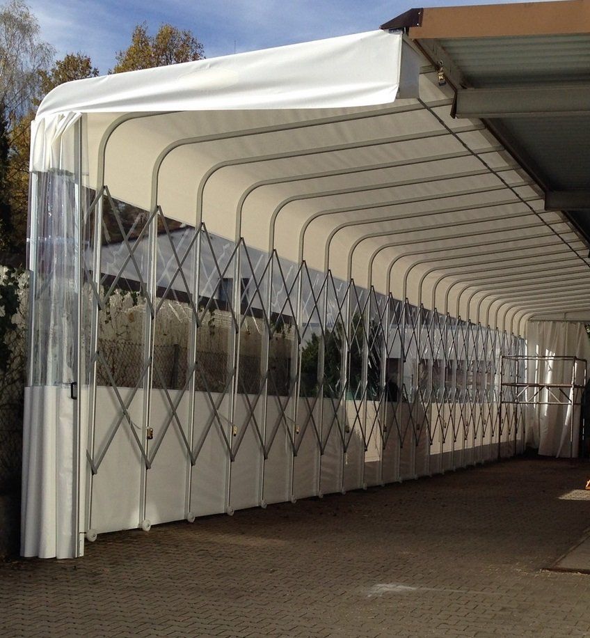 Halbe Garage, Überdachung, Garage, Tunnel