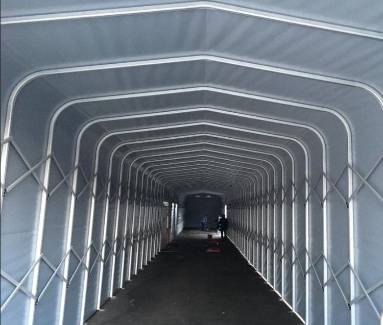 Durchgang, Faltgarage, Industrie, Halle