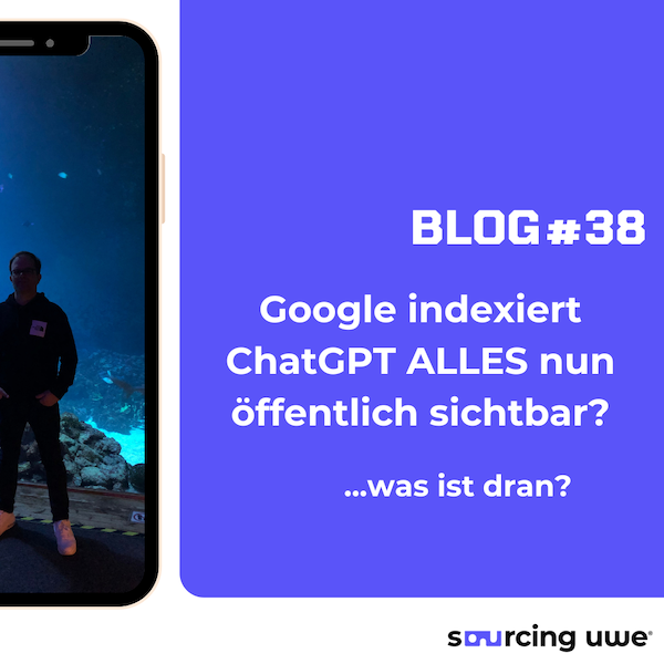 Grafik zeigt Google-Indexierung von ChatGPT Links und Möglichkeiten für Recruiter