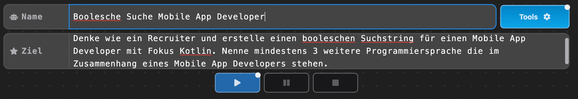 Boolesche Suche mit AgentGPT für Recruiter