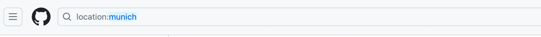 Kandidatensuche Github nach Ort