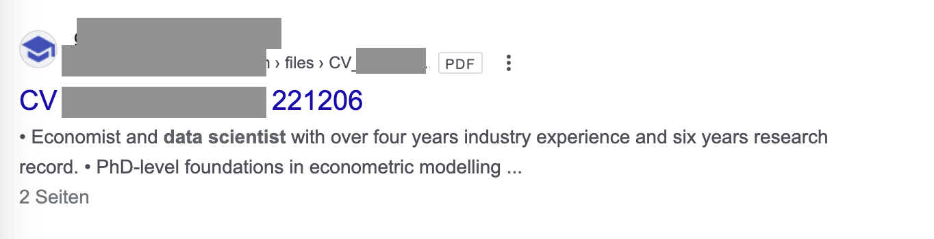 Boolesche Suche - Filetype Operator