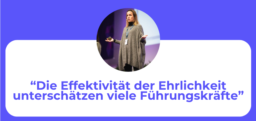 Bild mit Beate Schulte Titel Effektivität der Ehrlichkeit unterschätzen viele Führungskräfte