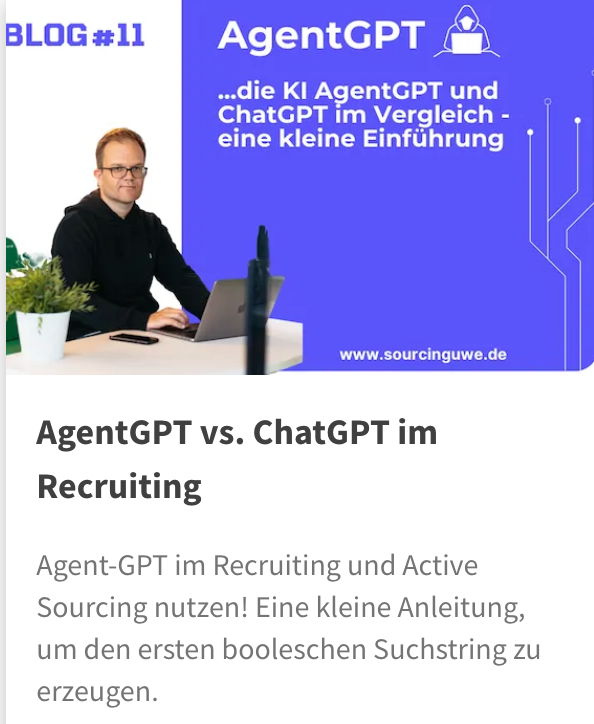 AgentGPT und ChatGPT ein Vergleich aus Recruiting Sicht