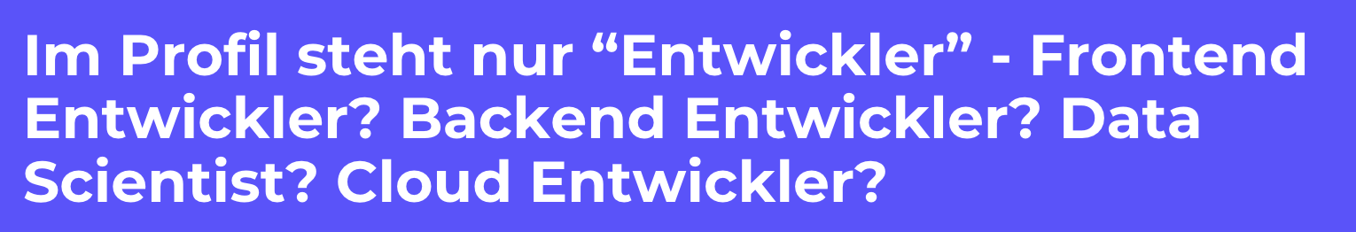Bild beschreibt Art von Softwareentwickler