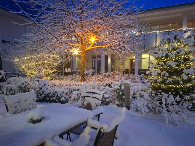 Atrium im Schnee Winterimpression Atrium