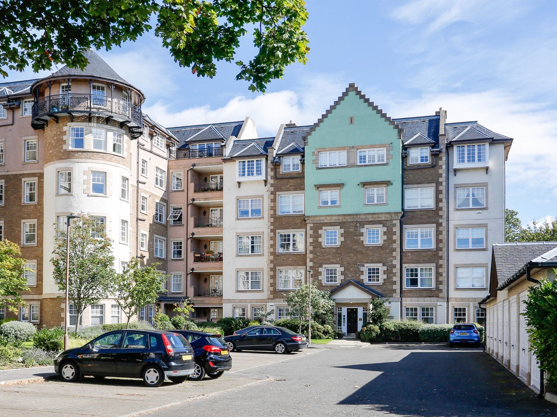 exterior of housing development