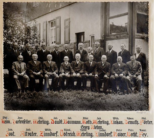 Die Gründer des Arbeitergesangvereins Liederlust