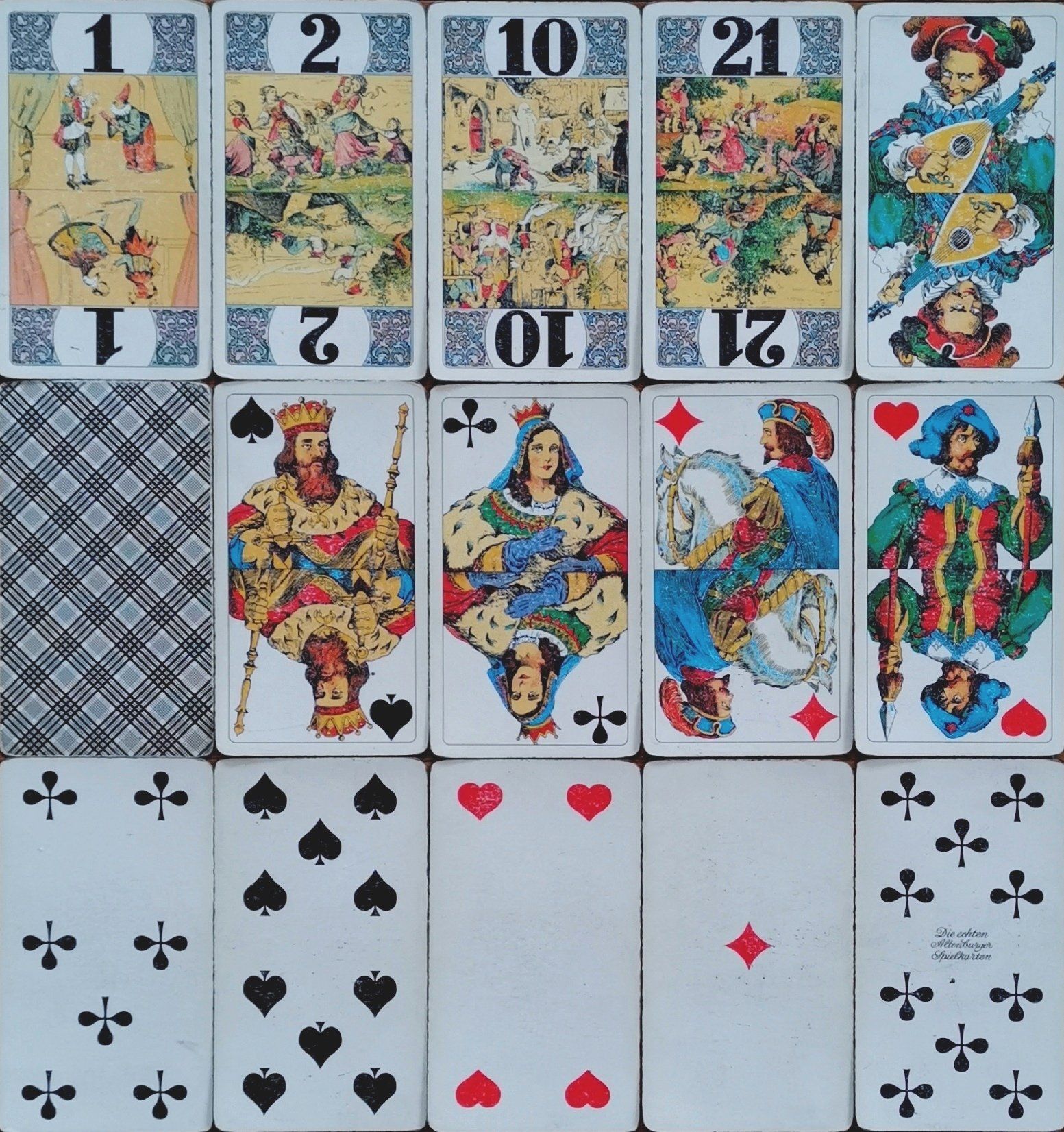 F. X. Schmid Altenburger ASS Cego alte Spielkarten Tarok, Tarock Tarot