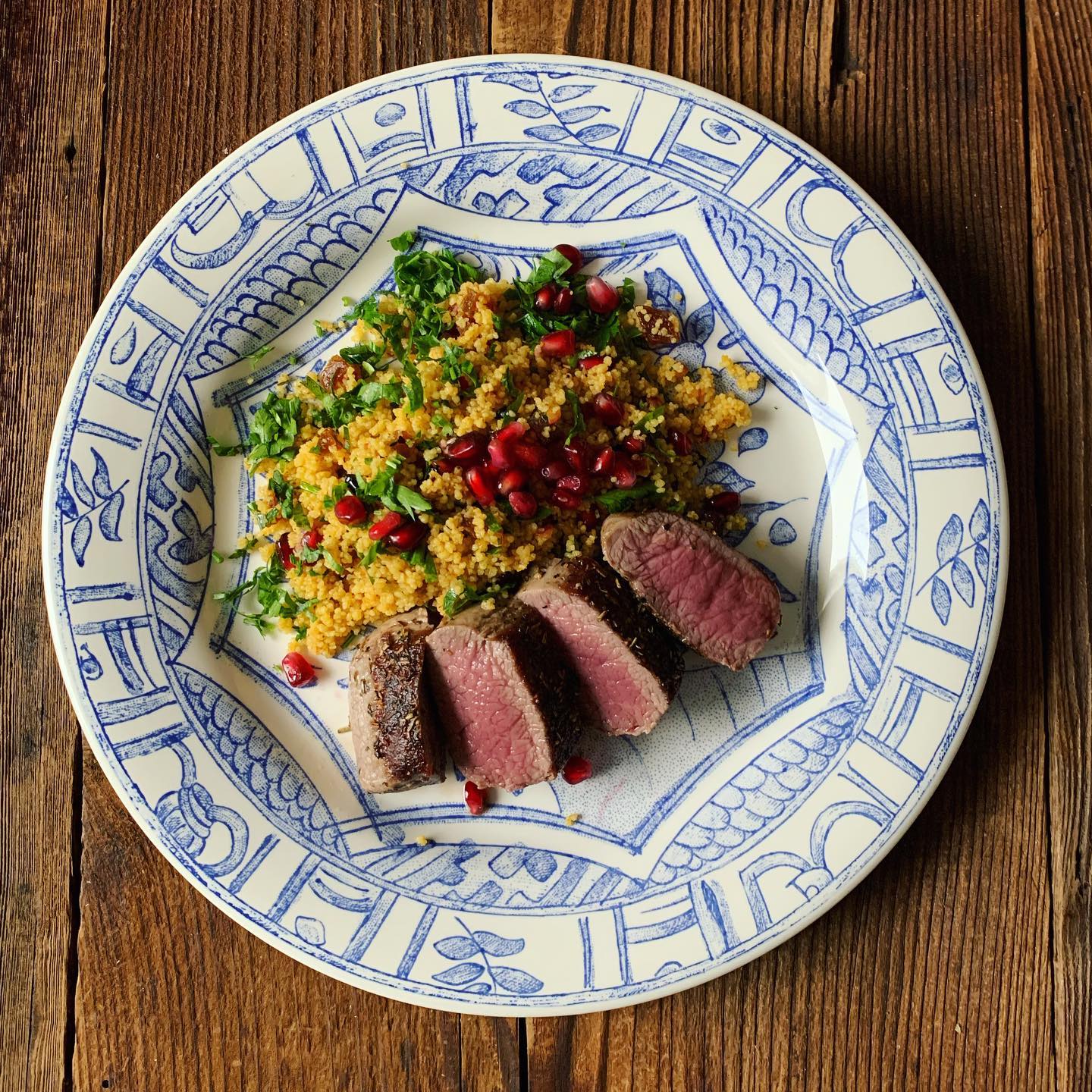 Couscous mit Chermoula zu Lamm