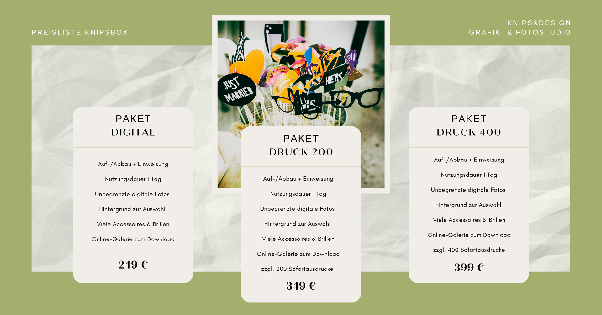 Fotobox Preisliste