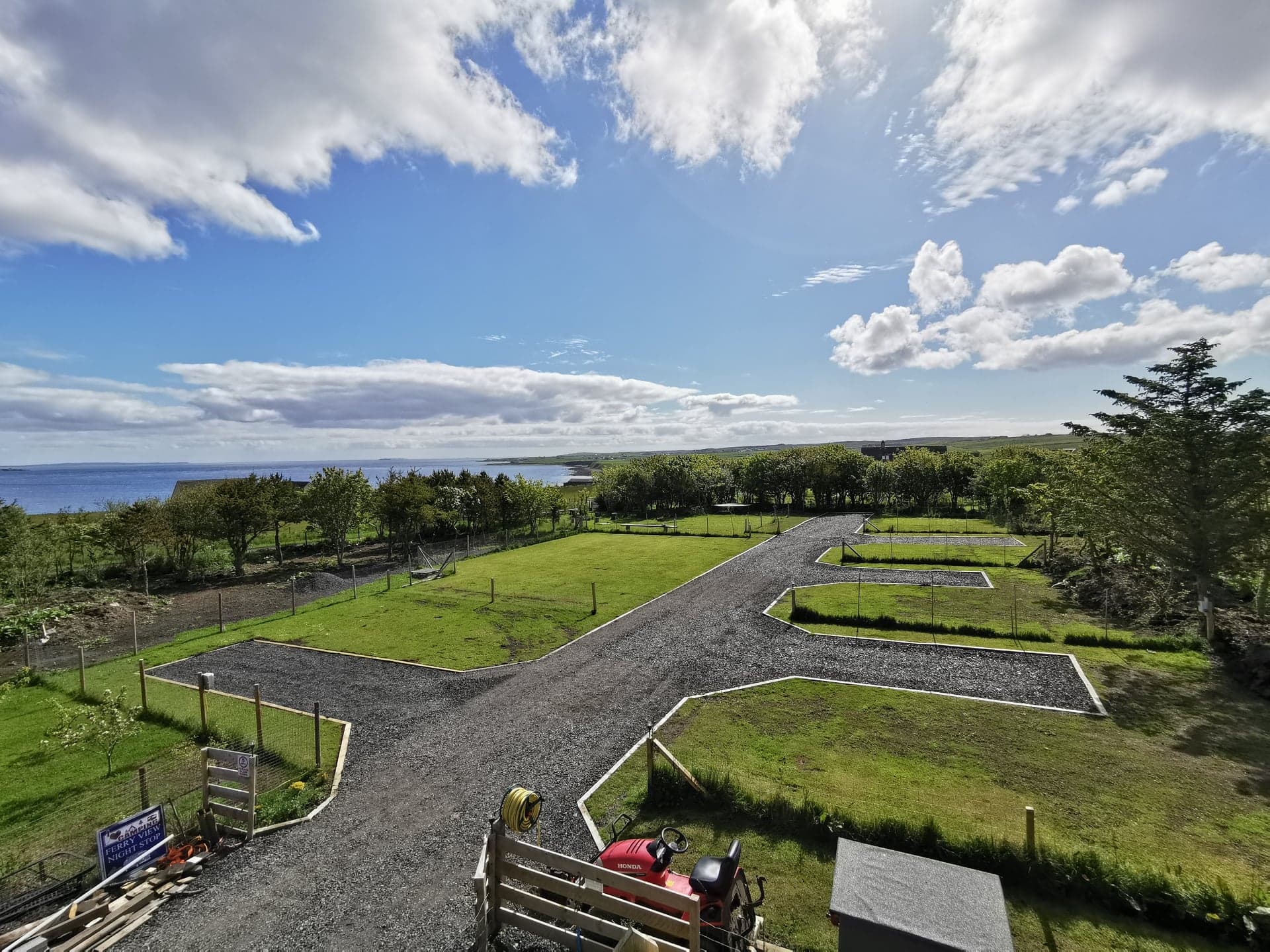 Campsite BBQ area woodland trees