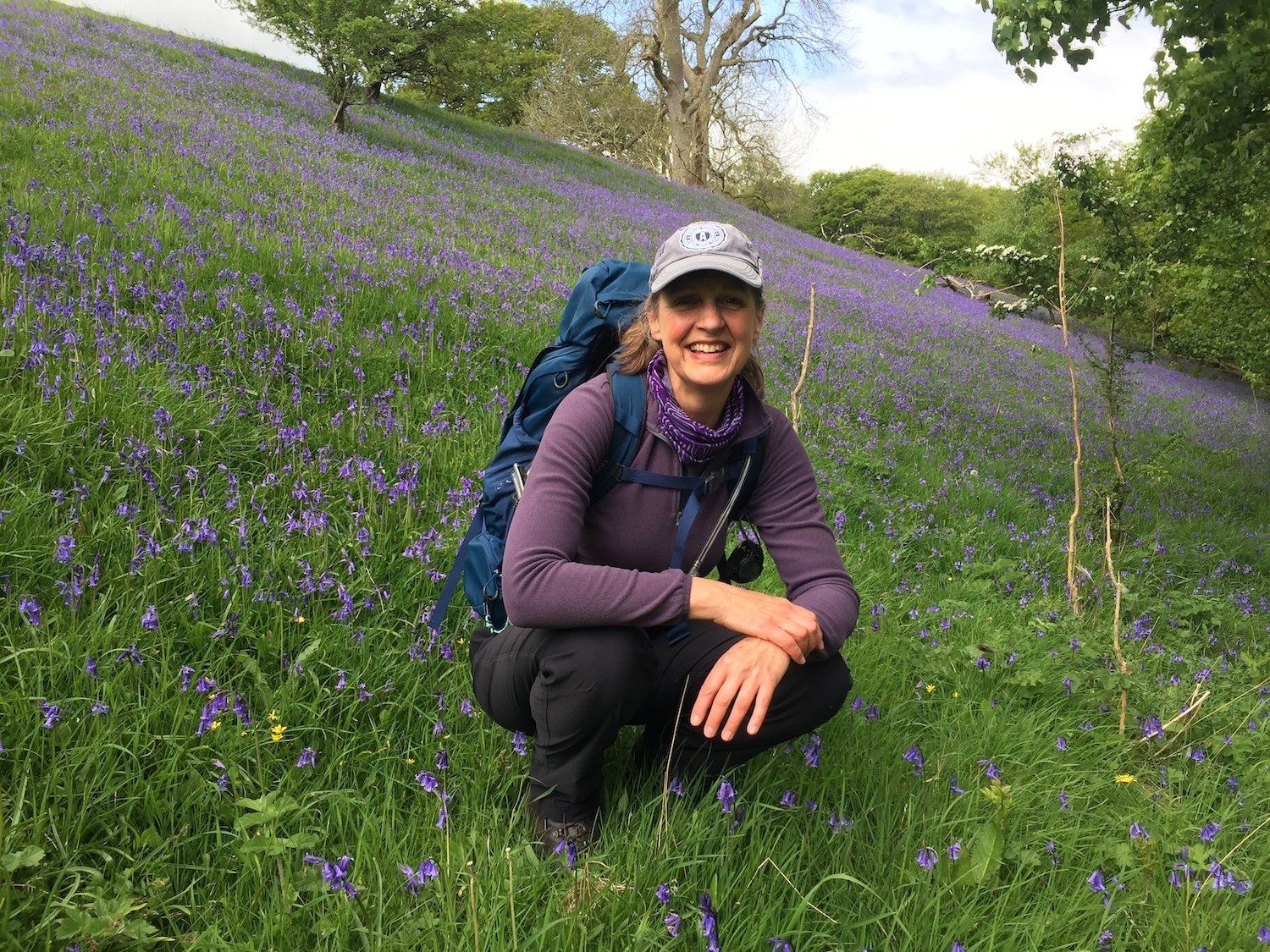 Me sat in a bluebell woodland - plus some of the feedback we've received while running nature, walking and dark skies experiences in North York Moors  (c) Adventures for the Soul