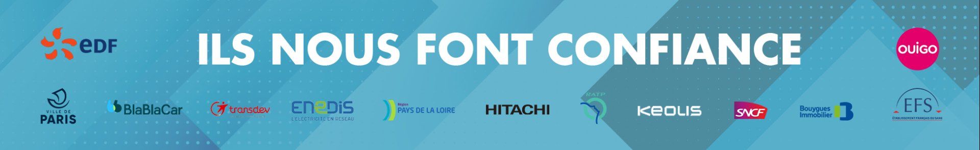 Ils nous font confiance - Éventail publicitaire personnalisé en carton pliable et recyclable