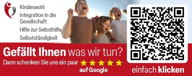 zur Google Bewertung Dann schenken Sie uns ein paar Sterne
auf Google – Danke für Ihre Unterstützung