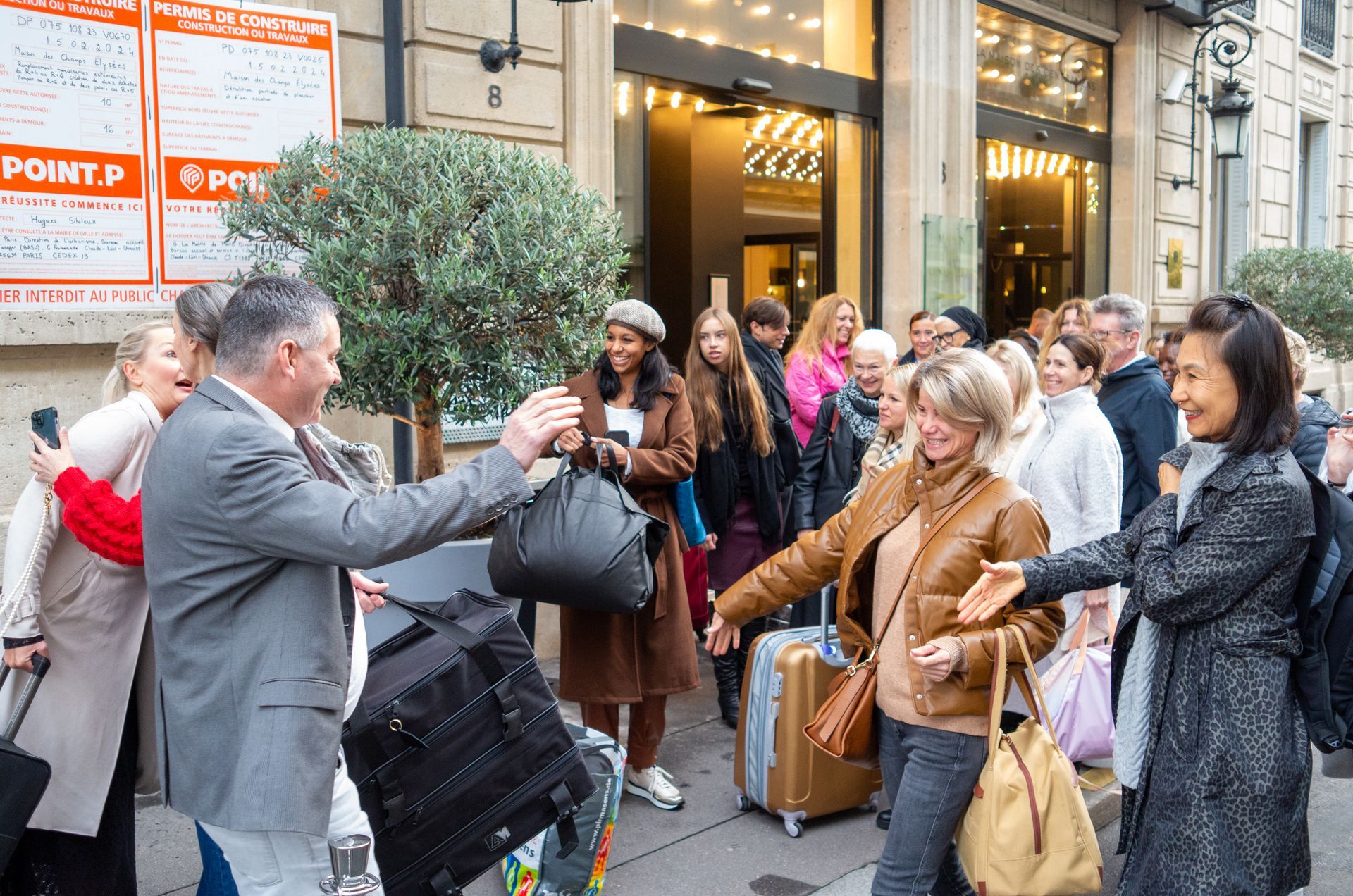 Ankunft am Hôtel La Maison Champs Elysées in Paris