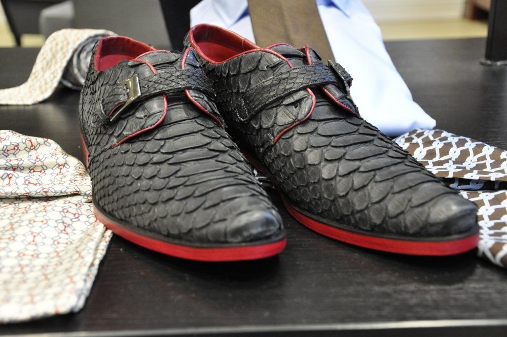 Zarini-Herrenschuhe aus Pythonleder