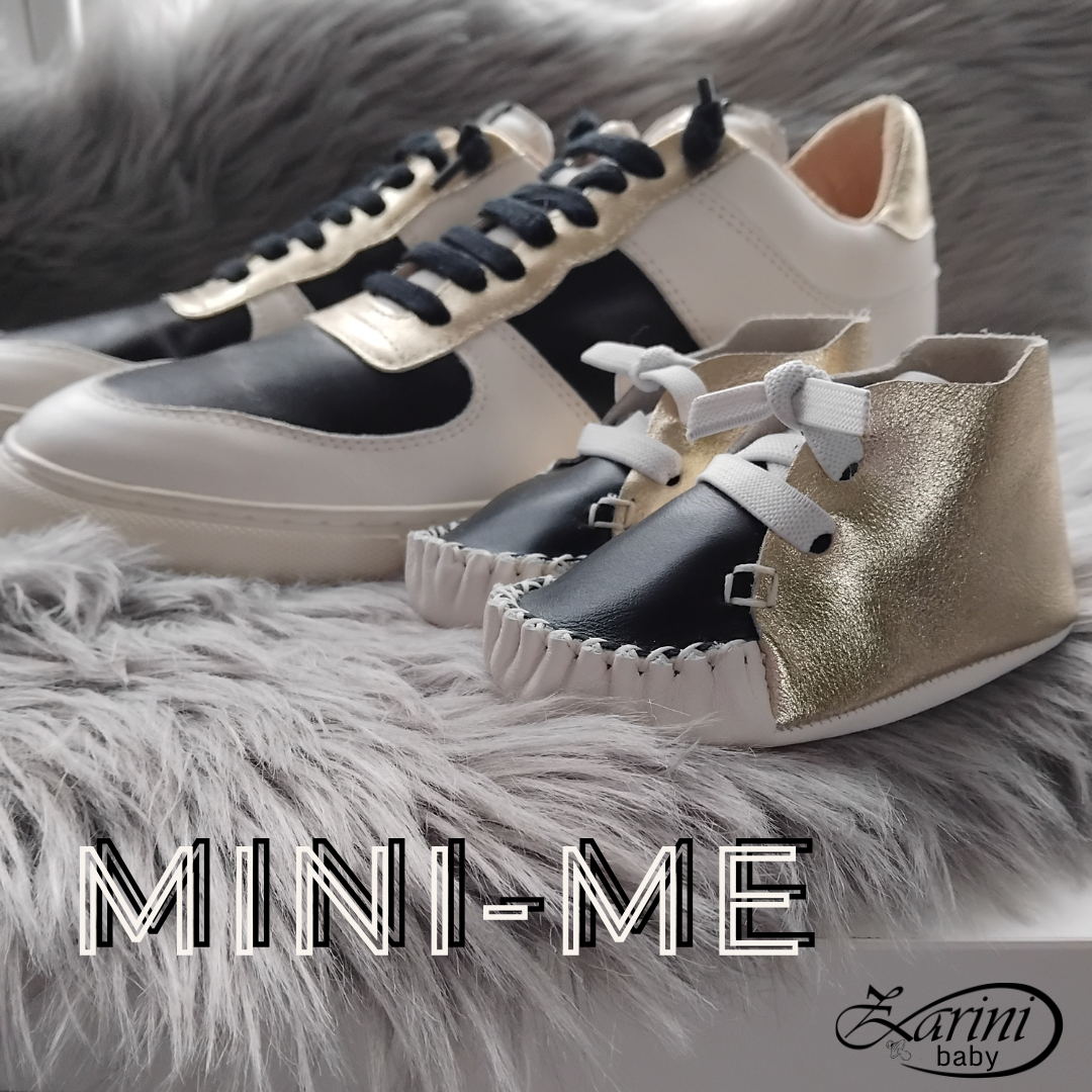 Mini-me ZARINI-Babyschuhe passend zu unseren Sneakern
