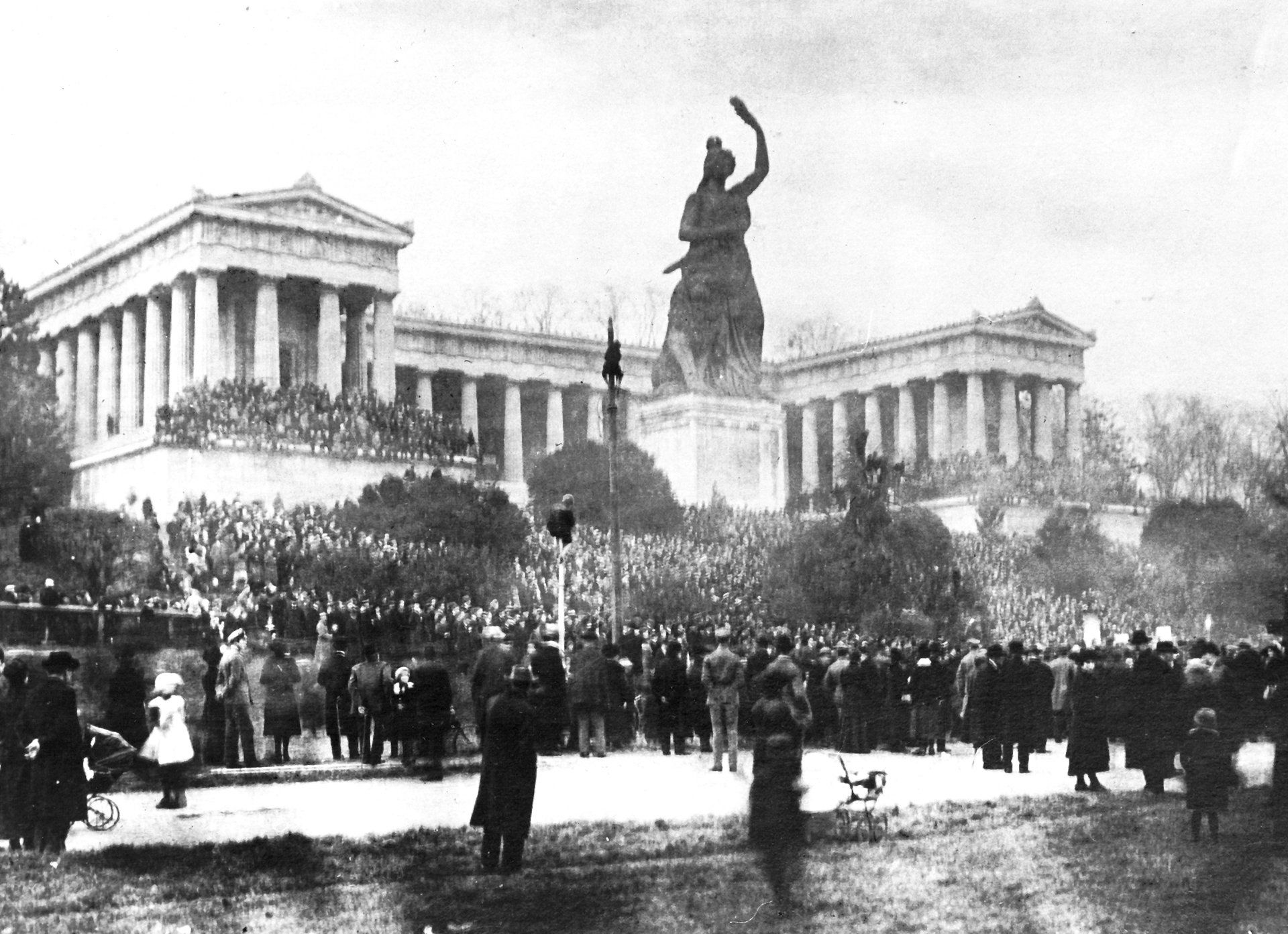 Revolution in München Theresienwiese 1918 Revolution in München Theresienwiese 1918