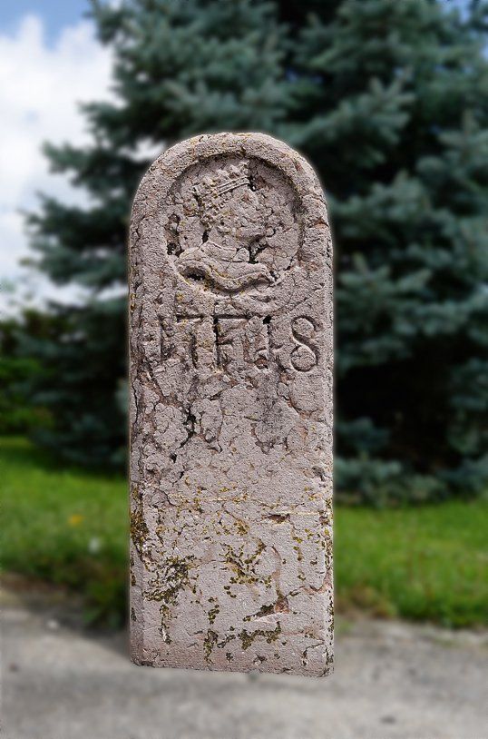 Grenzstein Birkeneck 1718 Grenzstein Birkeneck 1718