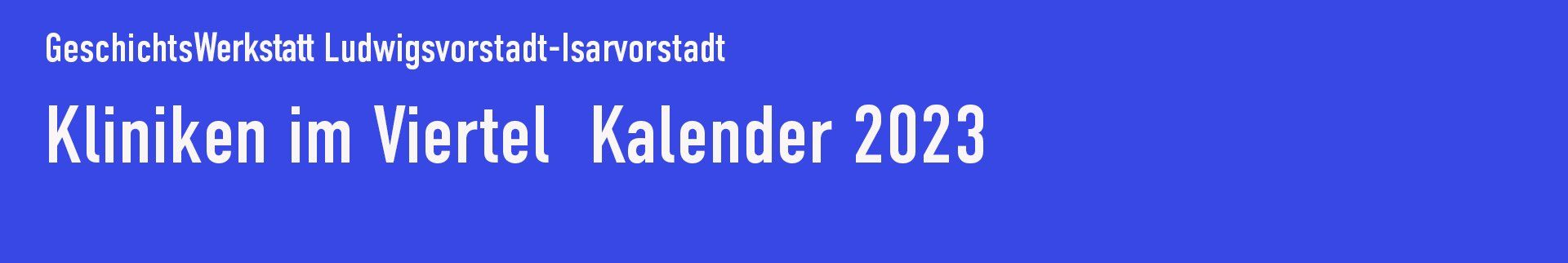 Kliniken in der Ludwigsvorstadt-Isarvorstadt