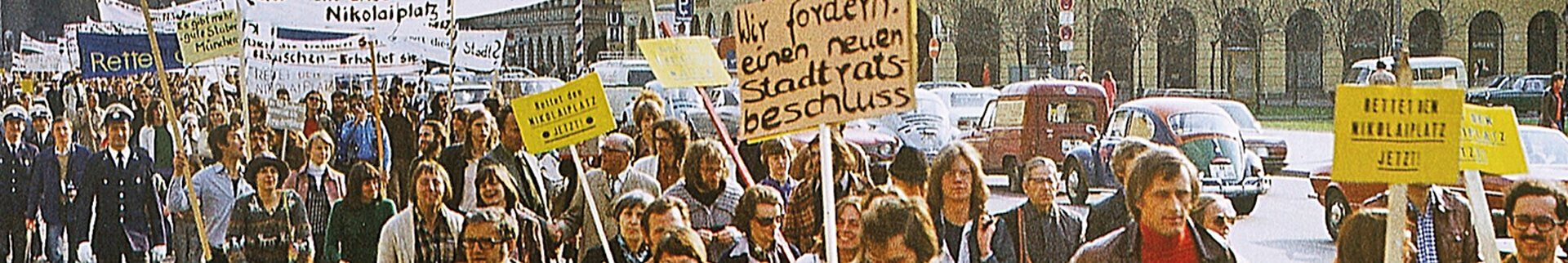 Demonstration zum Erhalt der Seidlvilla Gesamtes Verlagsprogramm