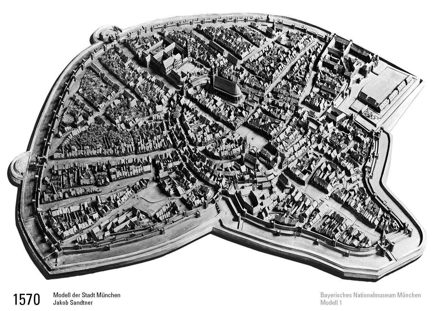 Stadtmodell 1570 München Jakob Sandtner Stadtmodell 1570 München