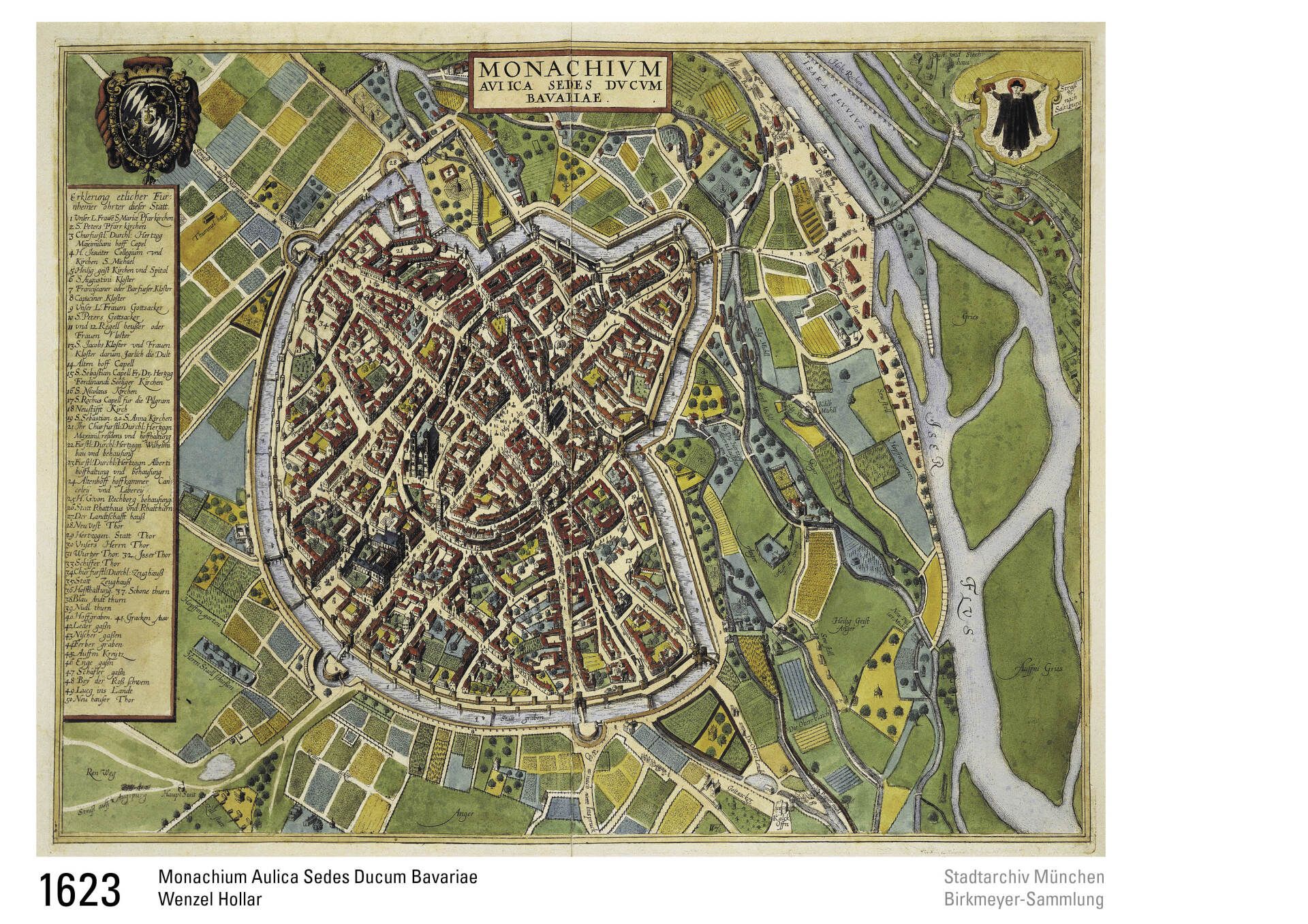 1623 Stadtplan München Wenzel Hollar 1623 Stadtplan München Wenzel Hollar