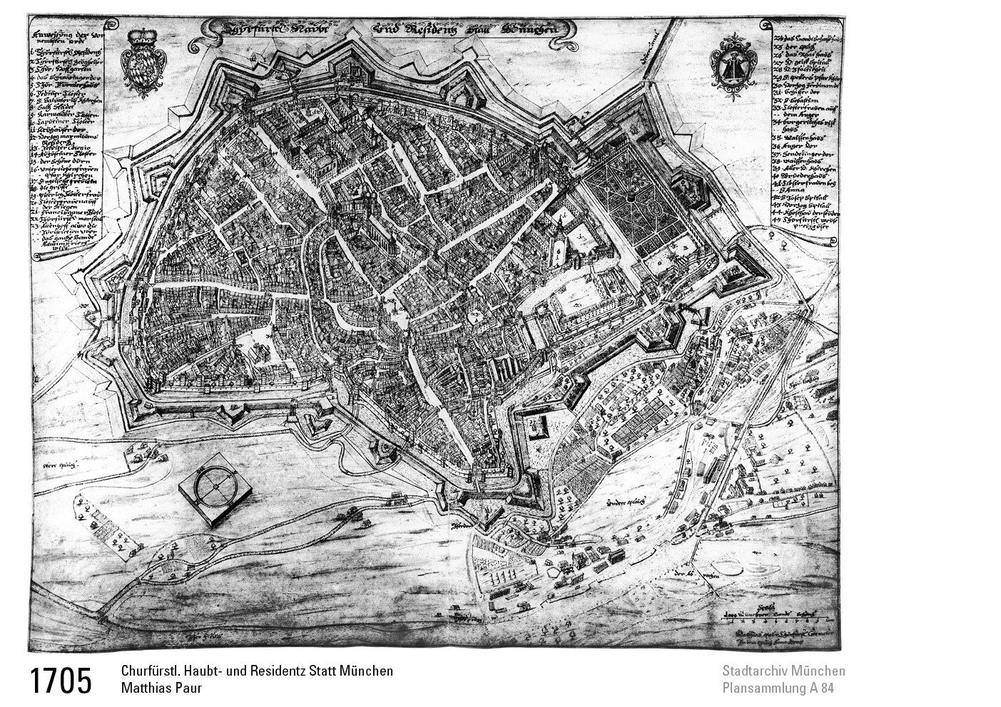 1705 Stadtplan Matthias Paur 1705 Stadtplan Matthias Paur