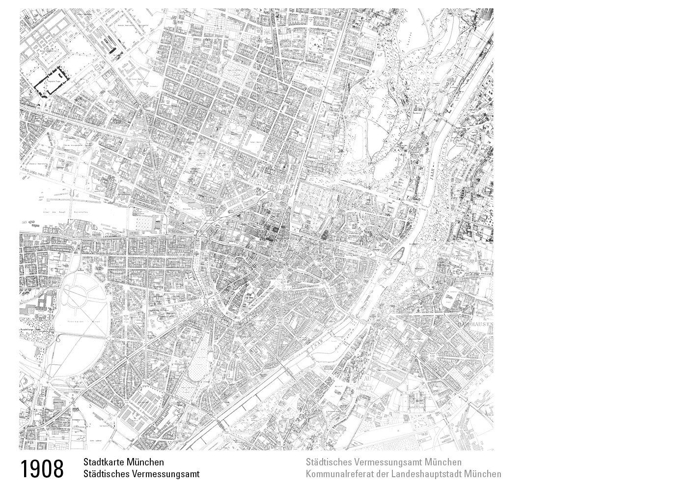 1908 Stadtkarte München 1908 Stadtkarte München