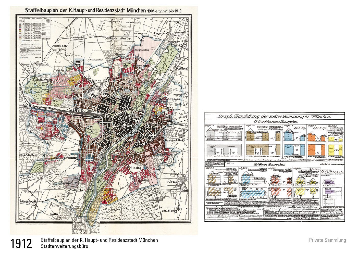 1912 Staffelbauplan  München 1912 Staffelbauplan  München
